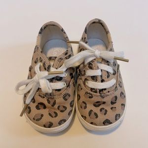 Leopard Print Champion Toddler Girl’s Keds- Size 4 EUC